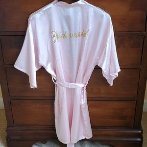 Pink Bridesmaid Robe